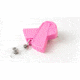 Key-Bak Retract-A-Badge ID PINK RIBBON Shaped 5-Pack Retractable Reel w/ 36in Cord, Swivel Bulldog Clip, Vinyl ID Strap, Pink 0308-751