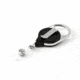 Key-Bak Retract-A-Badge ID Carabiner and Belt Clip 5-Pack Retractable Reel w/ 36in Cord, Twist-Free Vinyl ID Strap, Black 0200-761