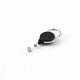 Key-Bak Retract-A-Badge ID Carabiner and Belt Clip 5-Pack Retractable Reel w/ 36in Cord, Twist-Free Vinyl ID Strap, Black 0200-761