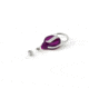 Key-Bak Retract-A-Badge ID Carabiner 5-Pack Retractable Reel w/ 36in Cord, Twist-Free Vinyl ID Strap, Translucent Purple 0200-738