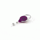 Key-Bak Retract-A-Badge ID Carabiner 5-Pack Retractable Reel w/ 36in Cord, Twist-Free Vinyl ID Strap, Translucent Purple 0200-738
