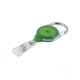 Key-Bak Retract-A-Badge ID Carabiner 5-Pack Retractable Reel w/ 36in Cord, Twist-Free ID Strap, Translucent Green 0200-739