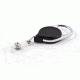 Key-Bak Retract-A-Badge ID Carabiner 5-Pack Retractable Reel w/ 36in Cord, Twist-Free Vinyl ID Strap, Black 0200-741
