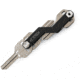 KeyDisk KeyDisk Mini Onyx, 3in Overall, Comes With 10 Rubber Spacers And A Set Of Extenders, Bottle Opener/Key Fob Attachment, SS Screws, Capacity 8 Keys, KYD001