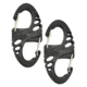 KeyGear Dual Carabiner Lite,Black 50-KEY0093-01