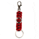KeyGear Paracord w/Clip,Red/Black 50-KEY0062-04