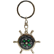 KeyGear Ship's Wheel Compass, 50-KEY0040, Silver 50-KEY0040