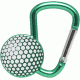 KeyGear Sporty Carabiner, Golf Ball, 50-KEY0234-37, Green 50-KEY0234-37