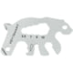 KeySmart 4-Tools-in-1 Alltul Multitool, Bear, Stainless Steel, KS824-SS-BER