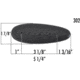 KICK-EEZ All Purpose Recoil Pad - 5 1/4in L x 1 7/8in W x 15/16in T Black, 302-8-M-B