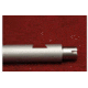 KIDD Innovative Design Fluted 18 Inch Match Stainless Steel Bull Barrel Bead, Blasted, Silver, 22BRL-SS-F-18-BB