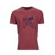 Kifaru Trout Icon T-Shirt - Men's, Burgundy, Small, KWT-TRT-BRG-SM