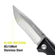 Kilimanjaro Gear Allatro Folding Knife,3.6in, Black G10 Handle,Plain Blade KJ910018