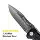 Kilimanjaro Gear Annex Folding Knife,3.5in, Black G10 Handle, Black Plain Blade KJ910029