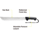 Kilimanjaro Gear BM21 Machete w/Saw Back,21 in KJ910040