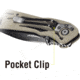 Kilimanjaro Gear Caula Folding Knife,3.4in,Tan Skeletonized G10 Handle, Black Plain Blade KJ910022