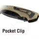 Kilimanjaro Gear Firma Folding Knife,3.2in Black Plain Blade,Tan G10 Handle KJ910015