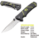 Kilimanjaro Gear Kibo Folding Knife,3in, Black Handle, Black ComboEdge Blade KJ910093