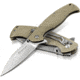 Kilimanjaro Gear Morsa Folding Knife,3.5in,Tan Wood Grain G10 Handle,Plain Blade KJ910027