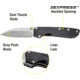 Kilimanjaro Gear Prota Assisted Open Folding Knife,2.6in, Black G10 Handle,Plain Blade KJ910200