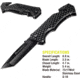 Kilimanjaro Gear UTAC Rescue Folding Knife,3.5in, Black G10 Handle, Black Tanto Blade KJ910033
