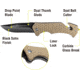 Kilimanjaro Gear UTAC Rescue Folding Knife,3.5in,Tan G10 Handle, Black Tanto Blade KJ910032
