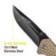 Kilimanjaro Gear UTAC Rescue Folding Knife,3.5in,Tan G10 Handle, Black Tanto Blade KJ910032
