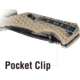 Kilimanjaro Gear UTAC Rescue Folding Knife,3.5in,Tan G10 Handle, Black Tanto Blade KJ910032