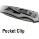 Kilimanjaro Gear Vertice Folding Knife,2.6in,Skeletonized Handle,Plain Blade KJ910062