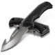 Kilimanjaro Gear Victus Folding Knife,3.5in w/ Gut Hook, Black Handle, Black Plain KJ910049