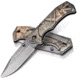 Kilimanjaro Gear Victus Folding Knife,3in,Camo Handle, Black Plain Edge KJ910089