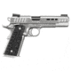 Kimber Rapide-Black-Ice Pistol, 9mm Luger, 5 in barrel, satin stainless steel frame, Black Rapide G10 grip, recoil operated semi-automatic, single-action, grip safety, ambi thumb safety, TRUGLO TFX Pro Day/Night, 9 round magazine, KMBRRPDBLACKICE3-FRRMPG