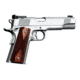 Kimber Stainless-Gold-Match-II Pistol, .40 S&amp;W, 5 in barrel, stainless steel frame, rosewood double diamond grip, recoil operated semi-automatic, single-action, grip safety, manual thumb safety, Kimber adjustable, 8 round magazine, KMBR-ST-GM-II-FRRMPG