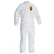 Kimberly Clark KleenGuard A30 Coveralls, Zipper Front w 1in Flap, Extra White, 3XL, Case of 21, 46006-75