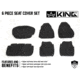 King 4WD Seat Covers, Jeep Wrangler TJ &amp; LJ 2003 - 2006, Neoprene, Black/Black, 11010601