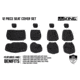 King 4WD Seat Covers, Jeep Wrangler Unlimited JK 4 Door 2008 - 2012, Neoprene, Black/Black, 11010401