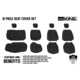 King 4WD Seat Covers, Jeep Wrangler Unlimited JK 4 Door 2013 - 2018, Neoprene, Black/Black, 11010201