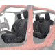 King 4WD Seat Covers, Jeep Wrangler Unlimited JL 4 Door 2018 - 2019, Neoprene, Black/Black, 11010801