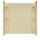 Kinro Composites Three-Piece Tub Surround For Use With Corner Caddy - 27in x 54in., Almond, ALM-CWS27-SPK