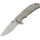 Kizer Cutlery Caligine Framelock Folding Knife,3.625in,CPM-S35VN Steel,Drop Point,Stonewash,Titanium Handle KI401D2