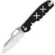 Kizer Cutlery Cormorant Button Lock Folding Knife, 3.25 satin finish S35VN stainless blade, Black and white G10 handle, KI4562