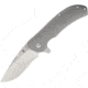 Kizer Cutlery Eliminator Framelock Folding Knife,3.25in,Stainless Steel,Standard Edge,Drop Point,Gray,Titanium Handle KI4483