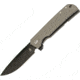 Kizer Cutlery Escort Framelock Folding Knife,3.5in,S35VN Steel,Standard Edge,Black,Gray,Titanium Handle KI4481