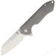 Kizer Cutlery Guru Framelock Folding Knife,3in,S35VN Steel,Standard Edge,Satin,Gray Titanium Handle KI3504K2