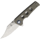 Kizer Cutlery Junges Linerlock Folding Knife, 3 satin finish Bohler N690 stainless clip point b, Green canvas micarta handle, V3551N4