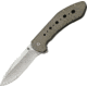 Kizer Cutlery Kala Framelock Folding Knife,3.875in,S35VN Steel,Standard Edge,Stonewash,Gray,Titanium Handle KI4479