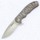 Kizer Cutlery Ki401B3 Folding Knife,4.09in,Purple Titanium,Stone Washed Drop Point KI401B3
