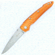 Kizer Cutlery Ki4419A1 Folding Knife,4in,Orange Sunburst Aluminum,Satin Drop Point KI4419A1