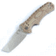 Kizer Cutlery Ki4436 Klecker Folding Knife,3.76in,Tan G10,Stone Washed Tanto KI4436