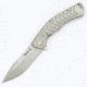 Kizer Cutlery Ki4443TI1 Folding Knife,Natural Titanium,Satin Drop Point KI4443TI1